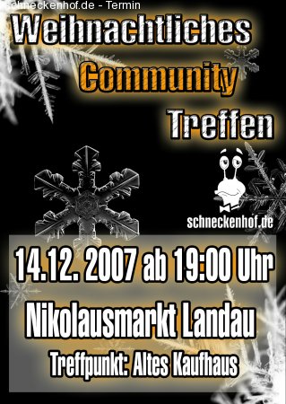 Community-Treffen Landau Werbeplakat