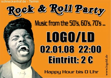 Rock & Roll Party Werbeplakat