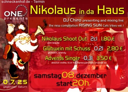 Nikolaus in da Haus Werbeplakat