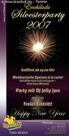 Silvesterparty Werbeplakat