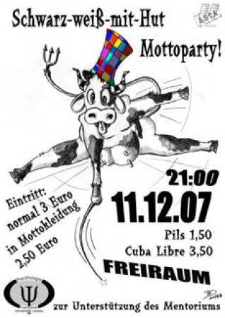 Mentoriumsparty Werbeplakat