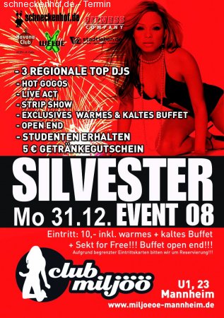 Silvester Event 08 Werbeplakat