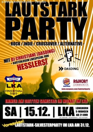 DASDING Lautstarkparty Stuttga Werbeplakat