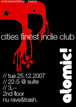 Atomic! Indie Dance Night Werbeplakat