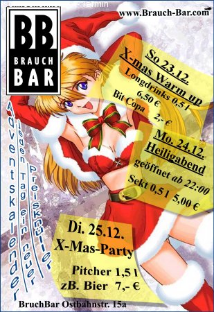 X-Mas Party Werbeplakat