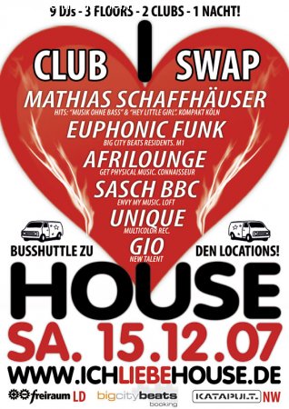 i love house Werbeplakat