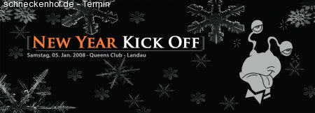 New Year Kick Off Werbeplakat