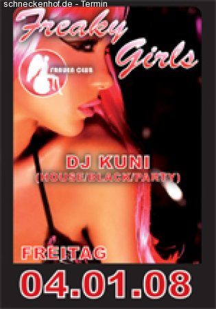 Frauen Club- Freaky Girls Werbeplakat