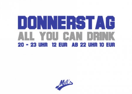 All You can drink Werbeplakat