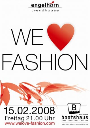 we love fashion Werbeplakat