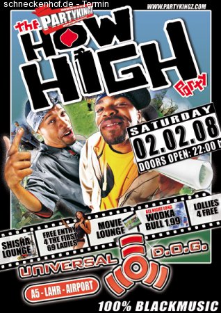 Partykingz' How High Party Werbeplakat