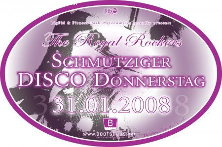 schmutziger disco donnerstag Werbeplakat