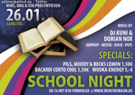 School Night Werbeplakat