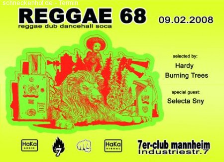 REGGAE 68 Werbeplakat