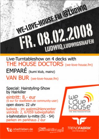 We Love House Werbeplakat