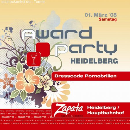 Award Party Dresscode Pornobri Werbeplakat