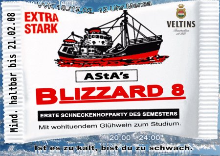 Blizzard 8 Werbeplakat