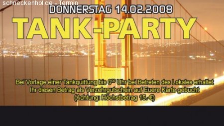 Tank Party Werbeplakat