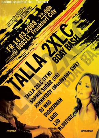 Talla 2XLC Birthday Bash Werbeplakat