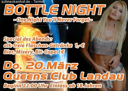 Bottle Night Werbeplakat