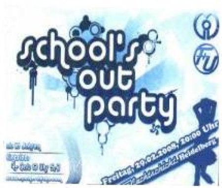 School's Out Party Werbeplakat