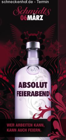 Absolut Feierabend Werbeplakat