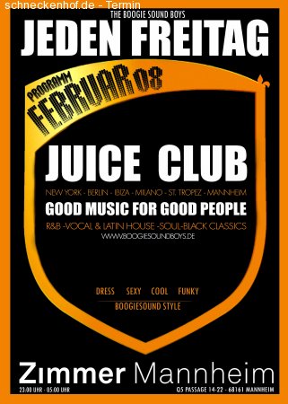 JUICE CLUB Werbeplakat