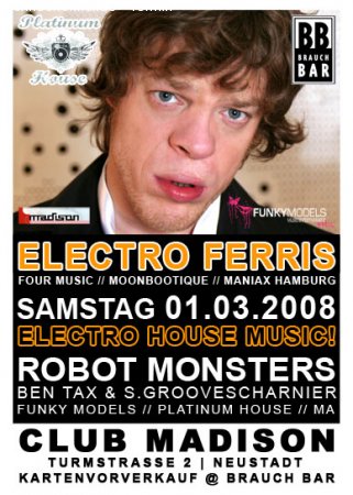 Electro Ferris Werbeplakat