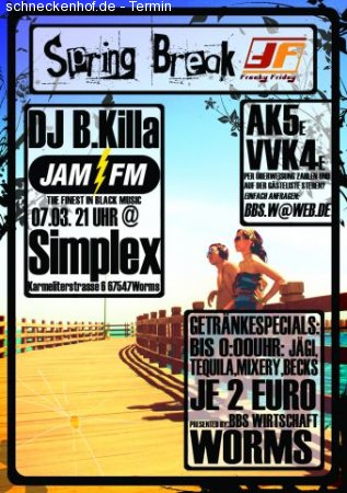 Spring Break@Freaky Friday Werbeplakat