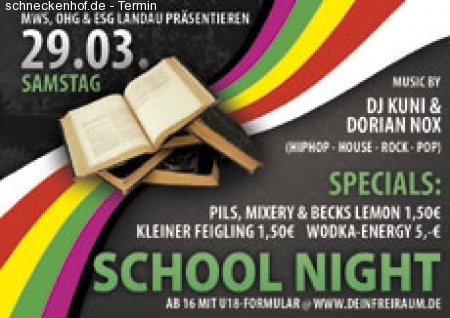 School Night fällt aus! Werbeplakat