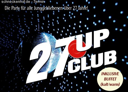 27up Club *für alle ab 27* Werbeplakat