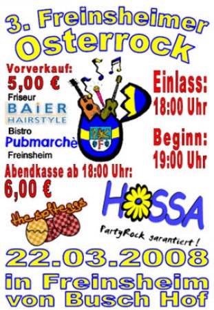 3. Freinsheimer Osterrock Werbeplakat