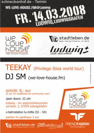 We Love House Werbeplakat