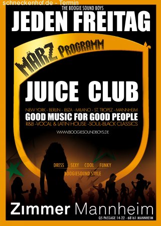 Juice Club -University Juice Werbeplakat