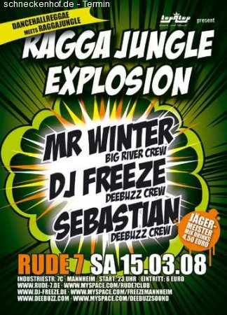 Ragga Jungle Explosion Werbeplakat