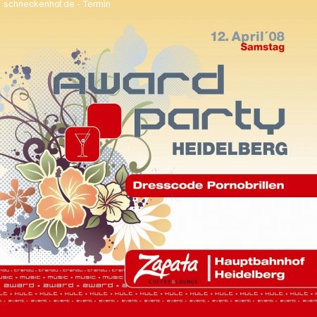 Award Party Heidelberg Werbeplakat