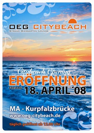 OEG CITYBEACH OPENING Werbeplakat