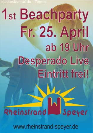 1st Beach Party Werbeplakat