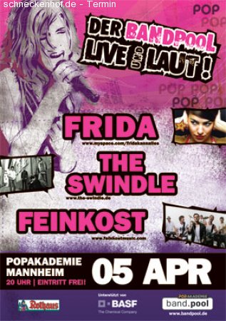 Bandpool live & laut Werbeplakat