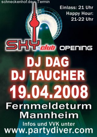 Sky Club Opening Werbeplakat