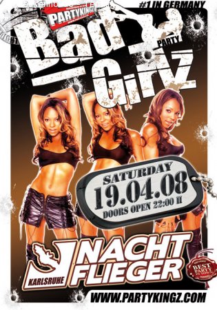 PARTYKINGZ presents: BAD GIRLZ Werbeplakat