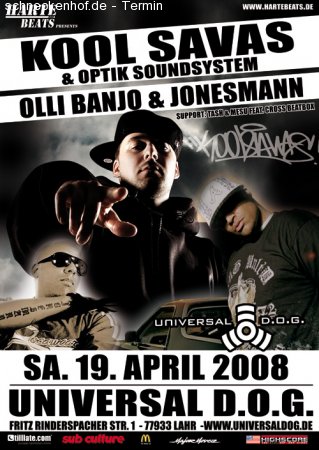 KOOL SAVAS & FRIENDS LIVE Werbeplakat