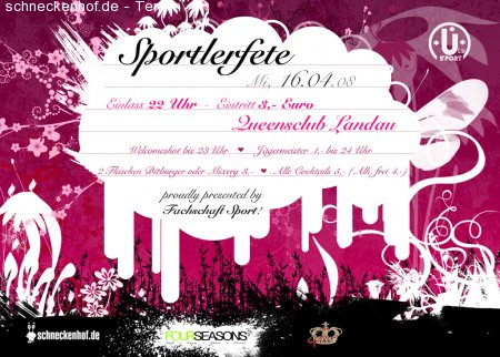 Sportlerfete Werbeplakat