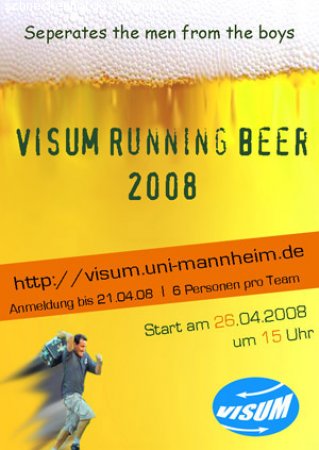 VISUM Running Beer Werbeplakat