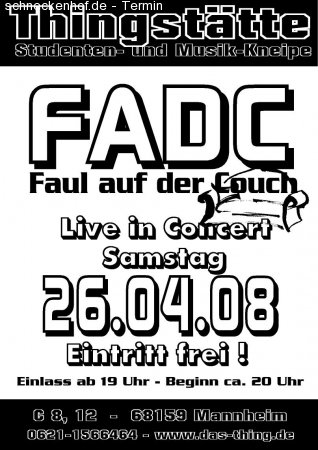 FADC - Faul auf der Couch Werbeplakat