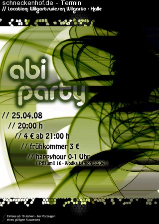 Abi-Party Werbeplakat