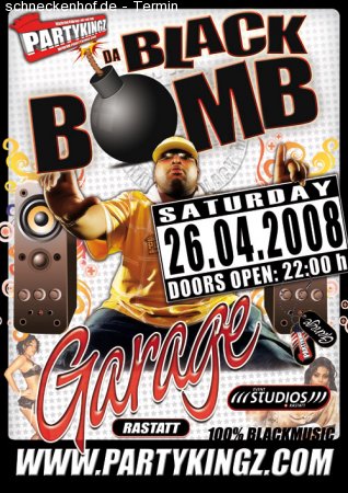 PARTYKINGZ' BLACK BOMB Werbeplakat