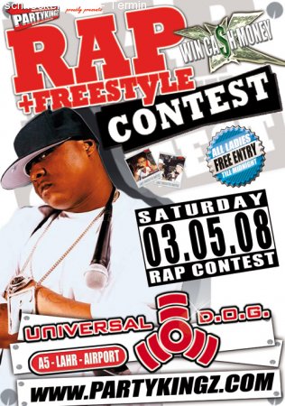 PARTYKINGZ' Rap Contest Werbeplakat