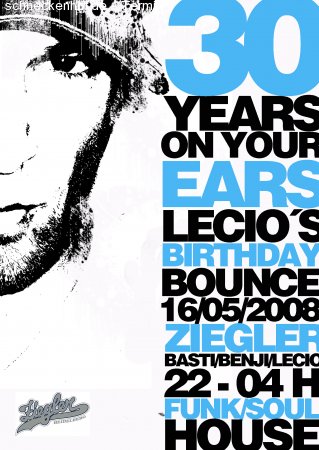 LÈCIO's Birthday Bounce Werbeplakat