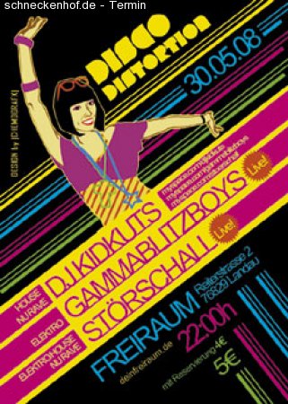 Disco Distortion Werbeplakat